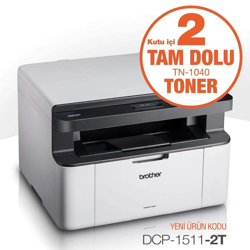 Brother DCP-1511 Mono Lazer Yazıcı Tarayıcı Fotokopi