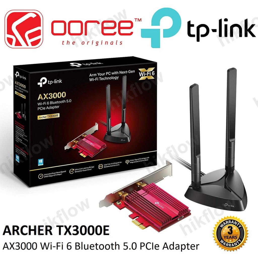 TP-Link Archer TXE75E AXE5400 Wi-Fi 6E Bluetooth 5.3 PCIe Adaptör