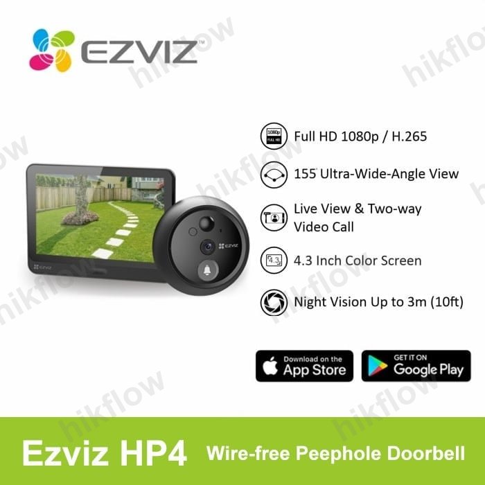 EZVIZ CS-CP3 2K Akıllı Görüntülü Kapı Zili