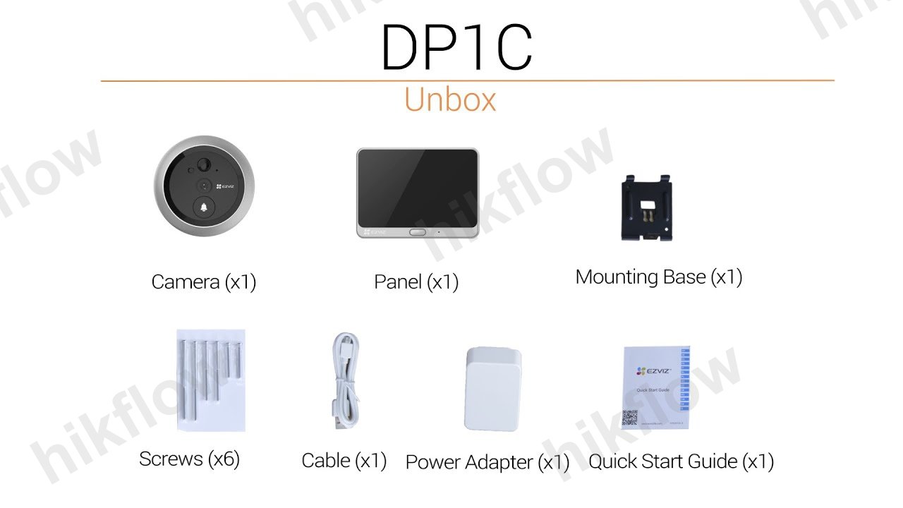 EZVIZ DP1C Akıllı Kapı Gözü ve Ekranı