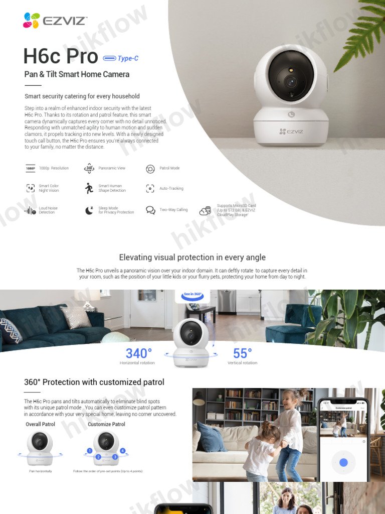 Ezviz TY1 2MP Akıllı Wi-Fi Pan & Tilt Kamera