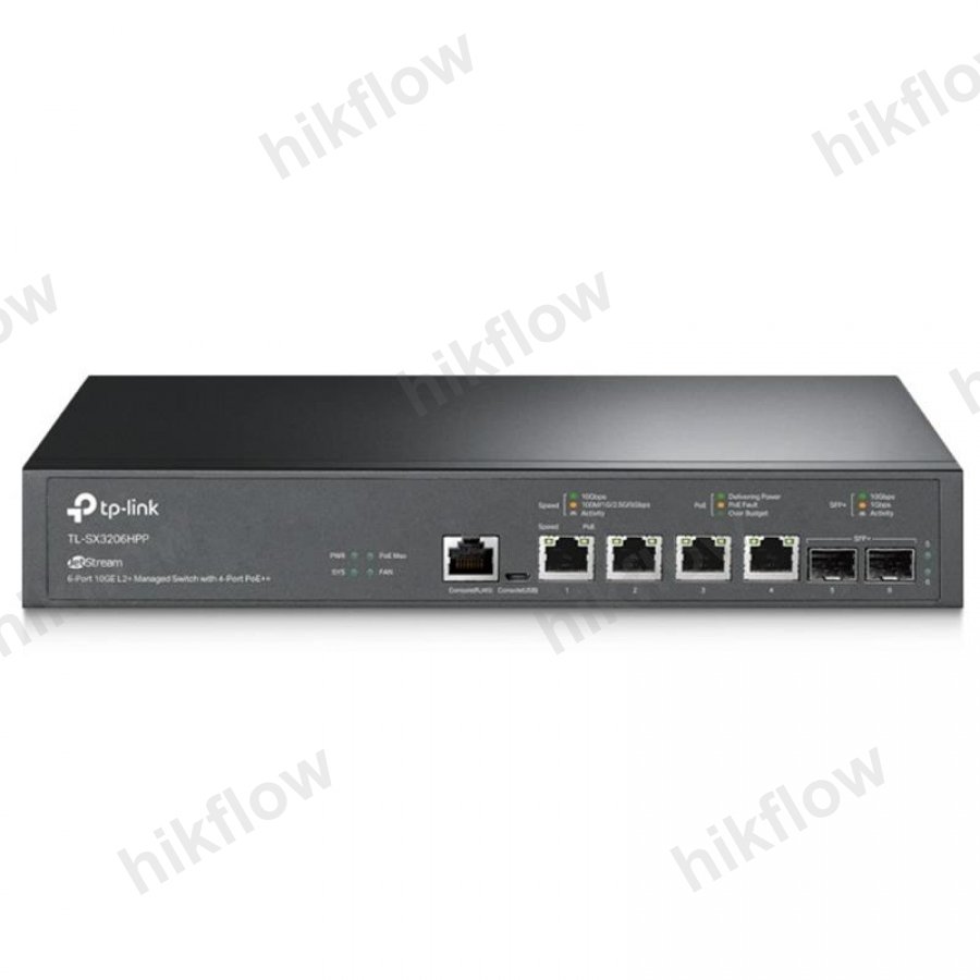 TP-Link Omada SX3206HPP 6-Port 10G L2+ Managed PoE++ Switch