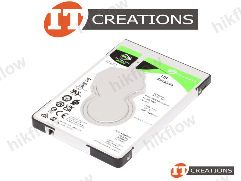 Seagate BarraCuda 1TB 2.5" 5400RPM 128MB SATA3 HDD (ST1000LM048)
