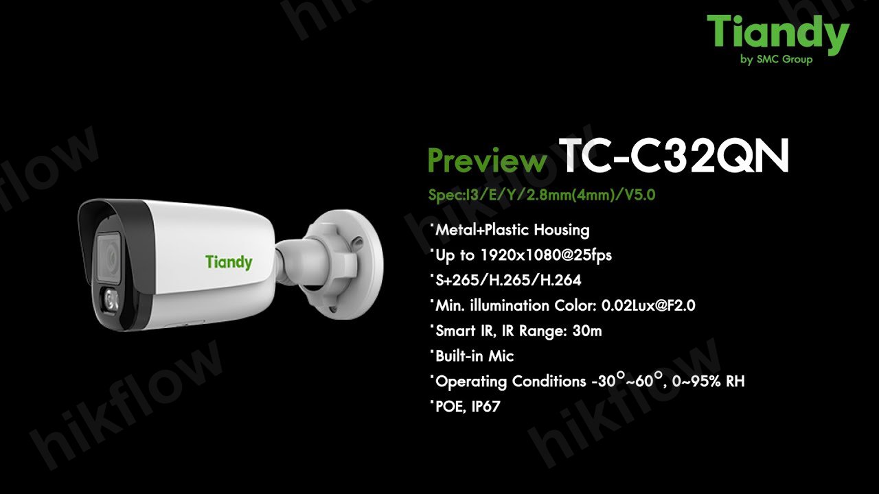 Tiandy TC-C320N 2MP IP Bullet Kamera