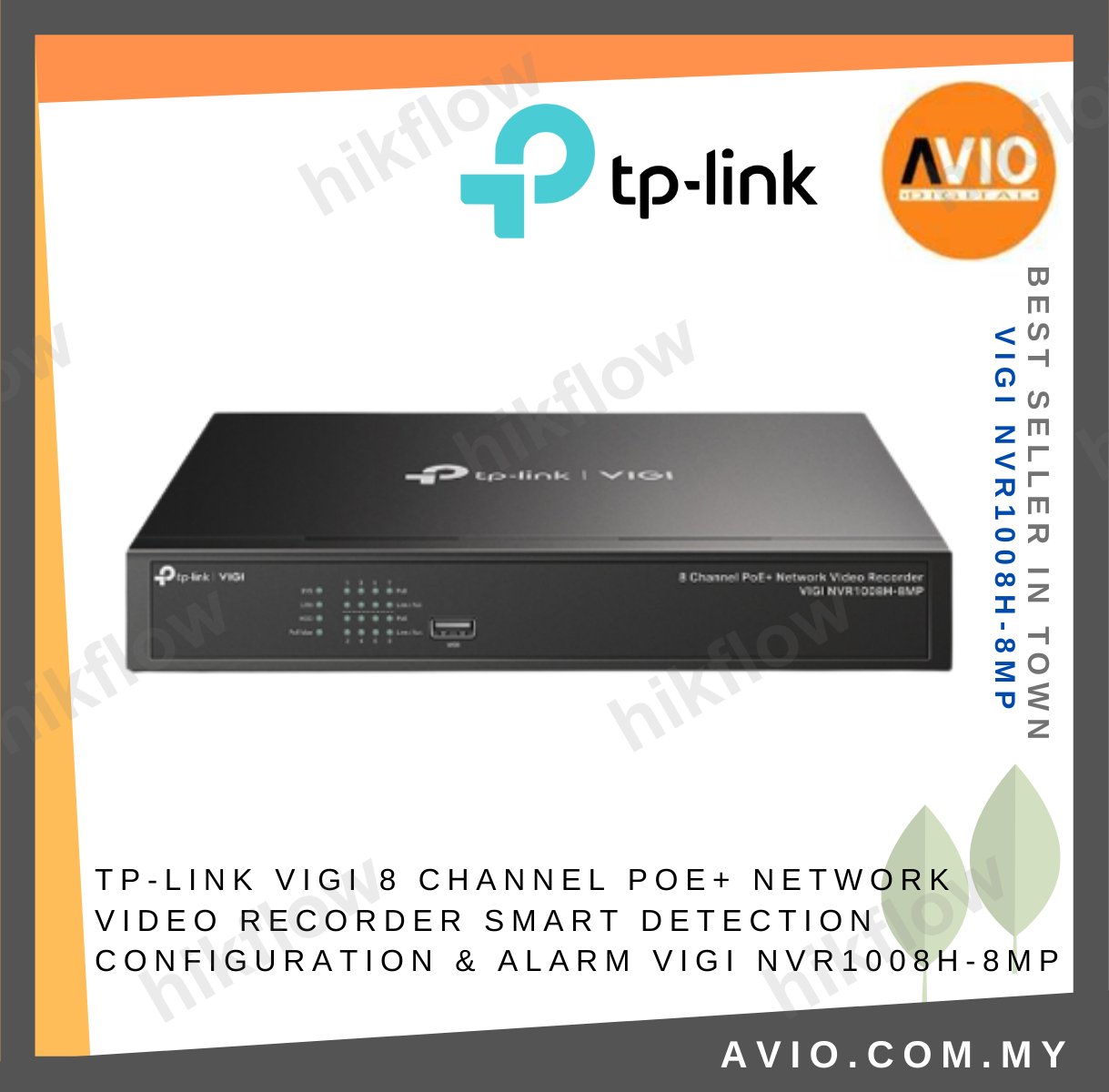 TP-Link VIGI NVR1008H 8 Kanal NVR